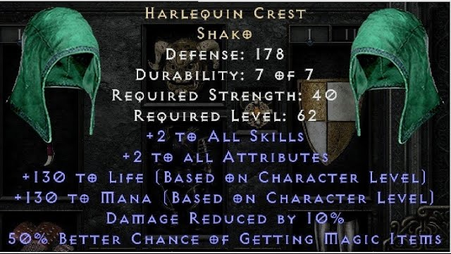 Diablo 2 Harlequin Crest